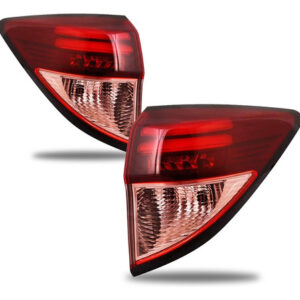Par Sinaleira Traseira Hrv Touring 2017 A 2019 Com Led Canto - Vermelho