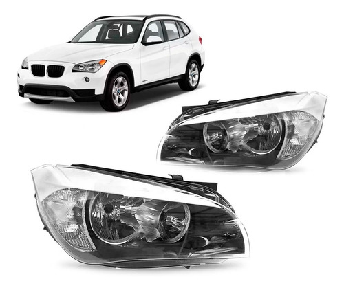 Par Farol Elétrico Bmw X1 2009 A 2013 C/ Motor