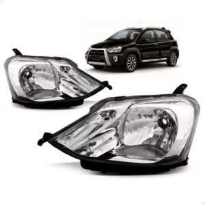 Par Farol Etios Cross 2012 A 2016 Mascara Cromada