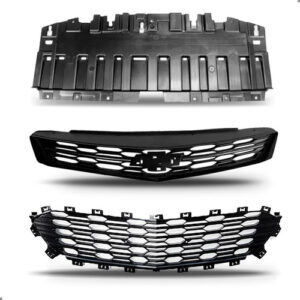 Tela Frontal Radiador E Parachoque Cruze Lt 16/18 C/defletor Preto