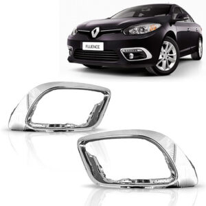 Par Aro Milha Moldura Fluence 2014 2015 2016 Cromada Preto