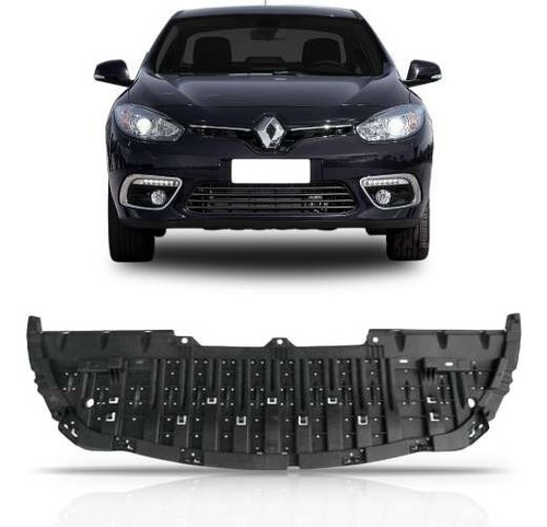 Acabamento Parachoque Dianteiro Fluence 2014 15 16 2017 2018 Preto