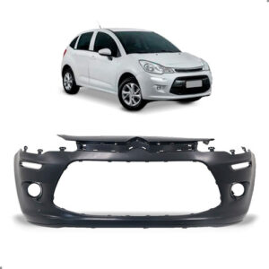 Parachoque Dianteiro Para Citroën C3 2013 2014 2015 A 2020 Preto