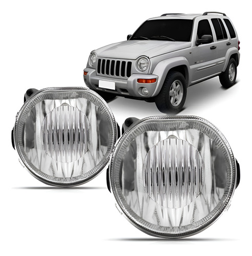 Par Farol Milha Auxiliar Para Cherokee Sport Ano 2002 03