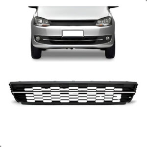 Grade Parachoque Diant. Para Fox 2010 A 2014 Friso Cromado Preto