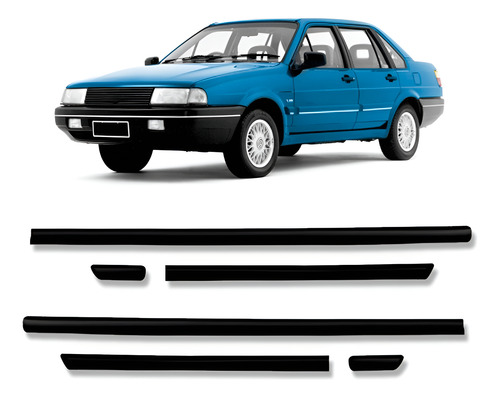 Jogo Friso Borrachão Para  Santana 4pts Cl 1991 a 1997