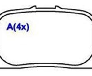 Pastilha Tras Camry 2.2 Camry 3.0 V6 92 / 96 Talent 1.6 --