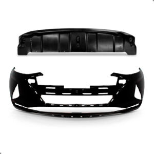 Kit Parachoque Dianteiro Para Hb20 2020 A 2022 Com Defletor Preto