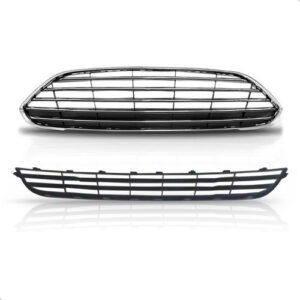 Kit Par De Grades Para New Fiesta 2013 A 2018 Sedan Preto