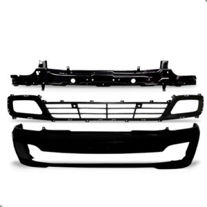 Kit Parachoque Dianteiro Para Hr 2013 A 2024 Com Alma Lamina Preto