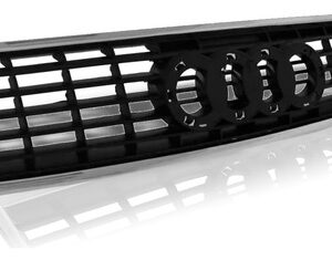 Par De Grade Para Audi A4 2002 A 2004 Superior E Inferior Preto