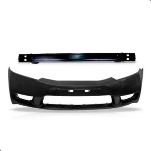 Kit Parachoque Para Civic 2009 2010 2011 Com Alma Lamina Preto