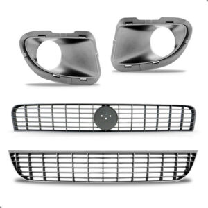 Kit Grade Parachoque Para Punto 2007 2008 2009 A 2011 Prata Prateado