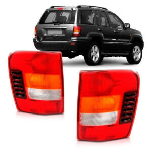Par Sinaleira Traseira Grand Cherokee 1999 A 2004 Tricolor
