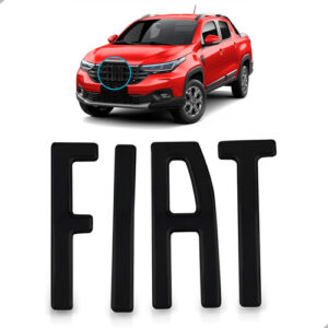 Kit Logo Grade Volante Porta Malas Para Fiat Strada 21 A 23