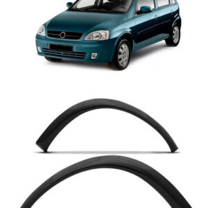 Par Moldura Paralama Dianteiro Corsa Ii 2002 03 04 05 A 2008 Preto