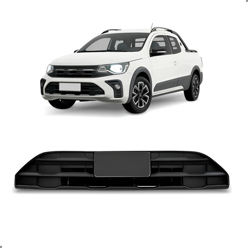 Grade Central Tela Para Saveiro Extreme 2024 2025 2026 Preto