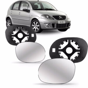 Lente C/ Base Retrovisor Citroen C3 E Xsara Picasso Ate 2011