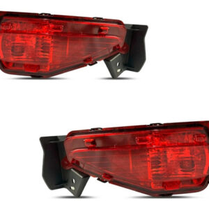 Par Refletor Parachoque Traseiro Hilux Sw4 2016 A 2020 Vermelho