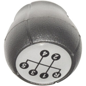 Manopla 5 Marchas Prata Vectra 1997 Em Diante Preto