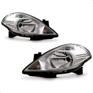 Par Farol Dianteiro Tiida 2007 A 2013 C/ Sinaleira Cristal