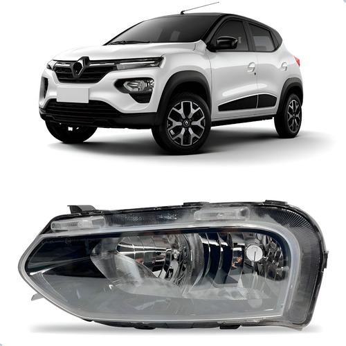 Farol Para Renault Kwid 2022 2023 Inferior 1ª Linha Esquerdo/motorista