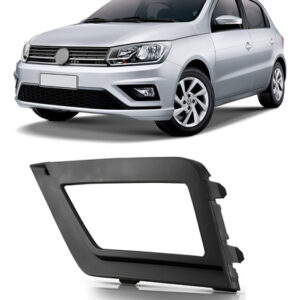 Moldura Farol Milha Gol 2018 A 2019 Com Furo Texturizado Texturizado