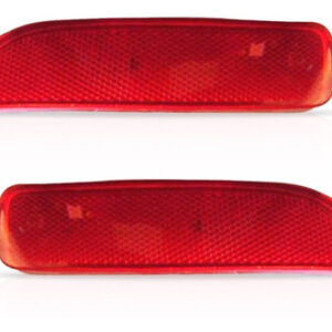 Par Sinaleira Refletor Parachoque Traseiro Logan 2014 A 2016 Vermelho