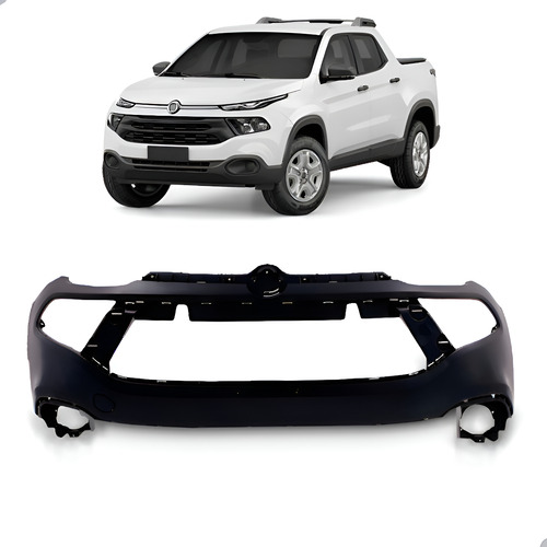 Parachoque Dianteiro Toro 2016 A 2021 C/furo 1a Linha Novo Preto