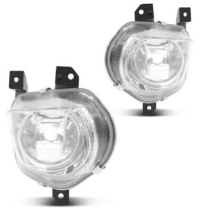 Kit Farol Neblina Milha Auxiliar Fiesta 2007 À 2010 Transparente