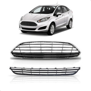 Kit Par De Grades Para New Fiesta 2013 A 2018 Sedan Preto