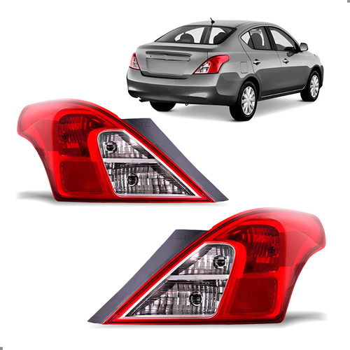 Par Lanterna Traseira Para Versa 2011 2012 2013 2014 A 2021 Ambos Lados