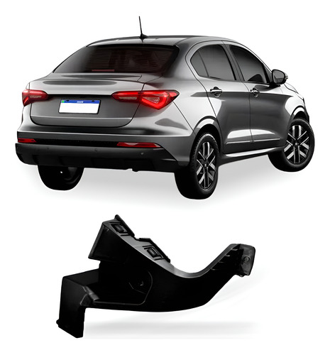 Suporte Guia Parachoque Traseiro Cronos 2018 A 2026 Direito