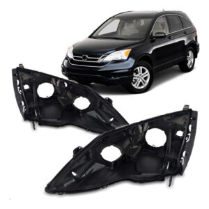 Par Carcaça Farol Dianteiro Crv 2007 A 2011 C/ Regulador