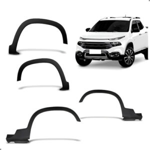 Kit Molduras Paralama Para Fiat Toro 2016 A 2024 Tras. Diant