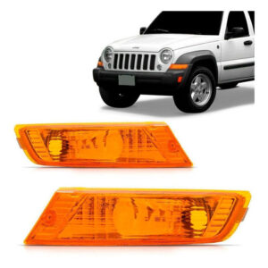 Par Lanterna Dianteira Ambar Cherokee Sport 2004 A 2007 Laranja