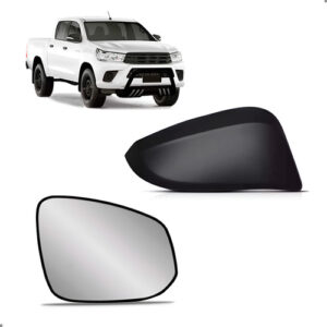 Kit Capa E Lente De Retrovisor Hilux 2016 A 2025 Direita Direito