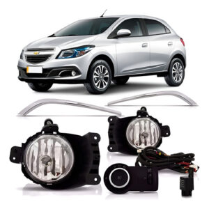 Kit Farol Neblina Milha Auxiliar Onix 2012 À 2015 Ltz Transparente