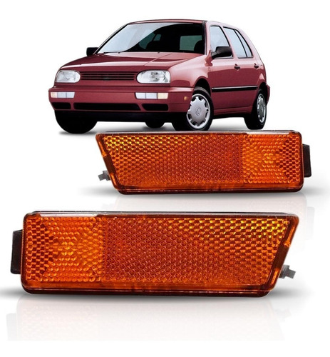 Par Pisca Seta Parachoque Golf 1994 A 1998 Ambar. Âmbar