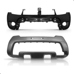 Kit Envolvente Duster 2016 A 2020 Com Aplique Prata Preto