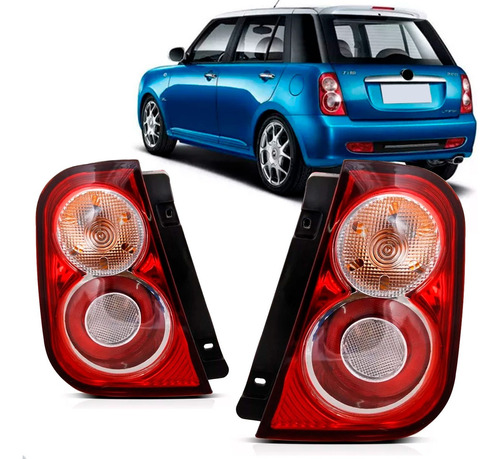 Par Sinaleira Traseira Lifan 320 2010 A 2012 Com Led
