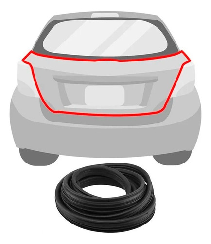 Guarnicao Porta Malas Traseira Sprinter 98/... Mega Desconto