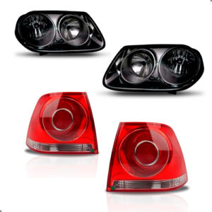 Kit Lanterna Bora 2008 A 2011 Par Faróis E Par Lanterna Ambos Lados Preto