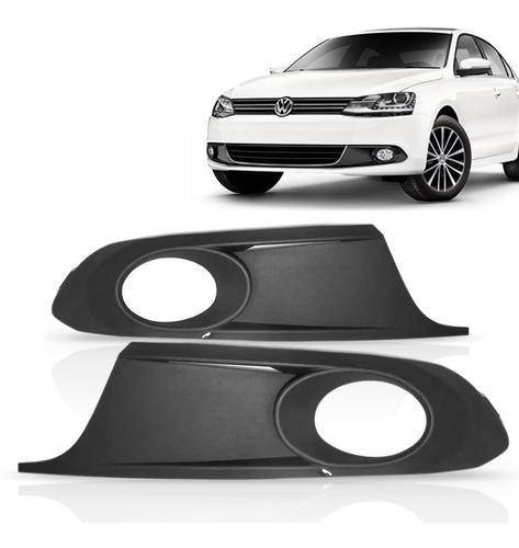 Par Grade Moldura Milha Jetta 2011 2012 2013 2014 Preto