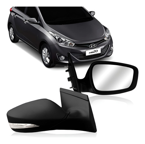 Par Retrovisor Hb20 Sinaleira Eletrico 2012 2013 2014 15 16