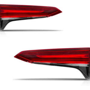 Par Sinaleira Traseira Tampa Hilux Sw4 2016 A 2020 C/ Led Vermelho