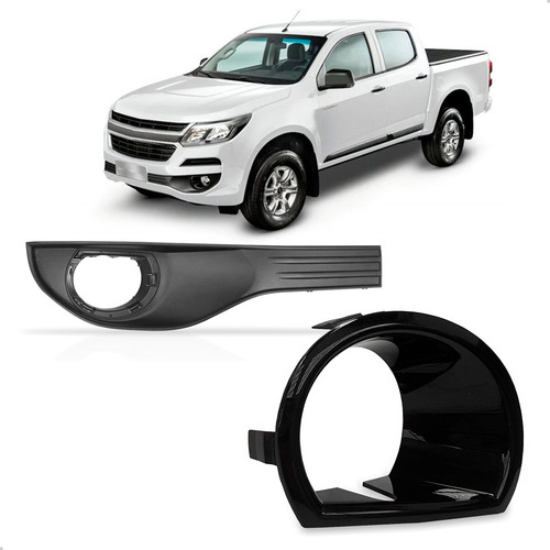 Tela Frontal Milha Para S10 17 A 20 Com Copo Moldura Direito