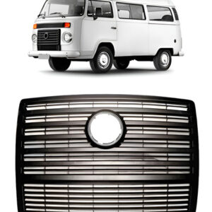 Tela Frontal Radiador Kombi 2009 A 2013 Preto Texturizado - Preto