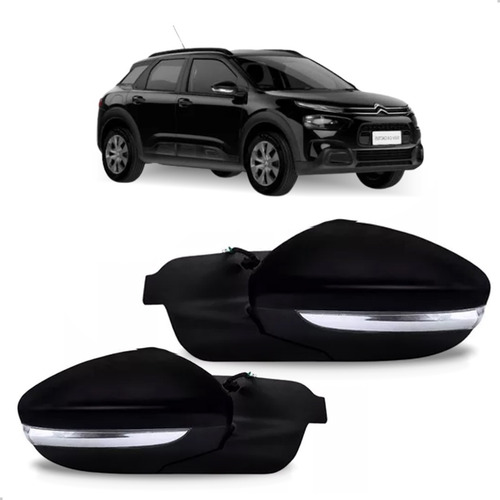 Par Retrovisor Para Citrien C4 Cactus 19/2024 Com Sinaleira