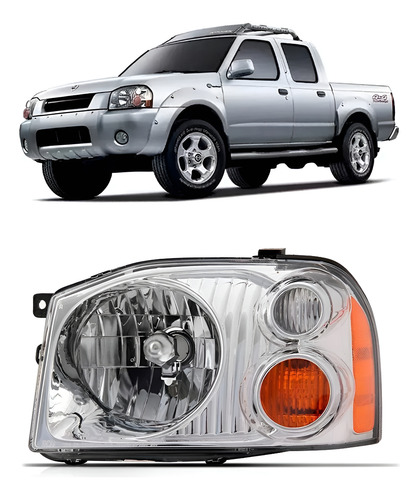 Farol Frontier 03 04 05 2006 07 Cromado Pisca Ambar 1ª Linha - Direito/passageiro